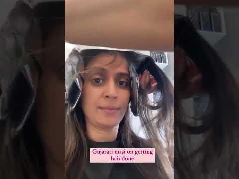 Gujarati masi on getting hair done #shorts