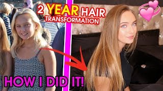 MY 2 YEAR HAIR JOURNEY BEFORE AND AFTER | Lizzie Mason