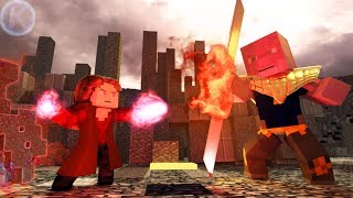 Avengers Endgame Scarlet Witch VS Thanos Minecraft Animation