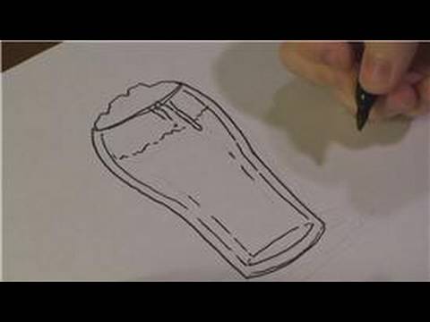 beer glass drawing. To draw a eer glass,