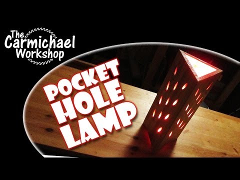 Pocket Hole Lamp - Fun Kreg Jig Woodworking Project
