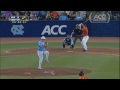 UNC's Tyler Ramirez Makes Great Catch While Crashing Into Wall | ACC Must See Moment