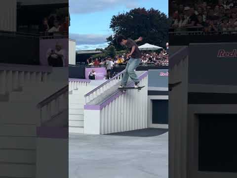🌪️ Yuto Horigome with one of the biggest tricks of the World Skate Street Lausanne Finals!