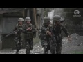 Philippine military in Marawi at work