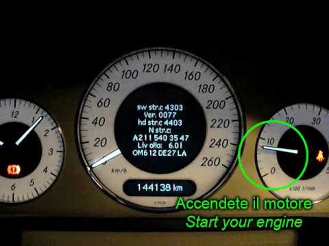 How to measure oil level on W211 S211 Mercedes Benz Eklasse