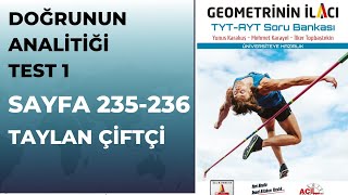 Geometri̇ni̇n İlaci Soru Bankasi Noktanin İti̇ği̇ Test1 Sayfa 235-236