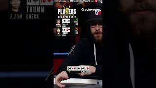 MUCKING THE BEST HAND AT SHOWDOWN?! #PSPC2023 #Shorts