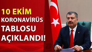 Sağlık Bakanlığı 10 Ekim 2021 kovid-19 vaka ve vefat tablosunu açıkladı! İşte de