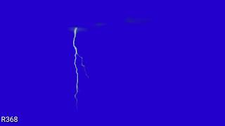 Hiệu ứng bầu trời sấm sét phong nền xanh(Blue background lightning thunder sky e