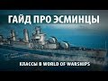 Гайд про эсминцы. Классы в World of Warships