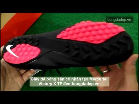 Giầy đá bóng sân cỏ nhân tạo Mercurial Victory X TF đen