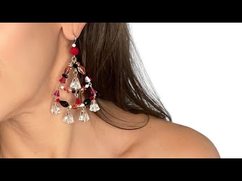 Limited Edition Sterling Silver, Modern + Vintage Swarovski Crystal Amore Shoulder Duster Earrings  Limited Edition Sterling Silver, Modern + Vintage Swarovski Crystal Amore Shoulder Duster Earrings