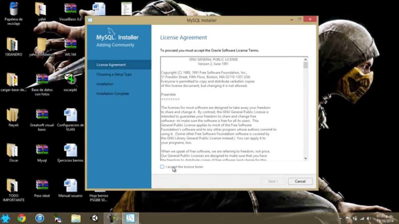 INSTALAR MYSQL instalar mysql: