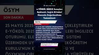 E-Yökdi̇l 20252 Sonuçları Açıklandı Sağlık Bilimleri Alanında Değerlendirme Tamamlandı