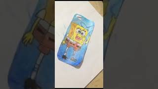 Customizing Transparent Phone Case Spongebob