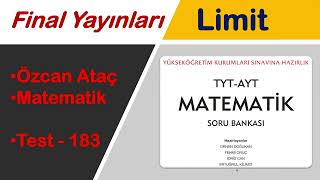 Fi̇nal Yayinlari Tyt-Ayt Matemati̇k Soru Bankasi - Test - 183 - Li̇mi̇t