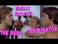 Arnold, Jeff Bridges and Freddy Kreuger in Stay Hungry
