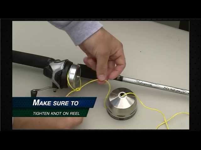 Watch How to Re-spool a Spincast Reel on YouTube.