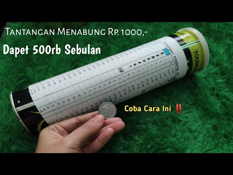 Tantangan Menabung 1000,- II Tabungan Receh Menyenangkan II Trik Menabung Uang Receh