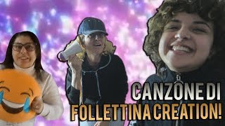 REAGISCO alla NUOVA CANZONE DI FOLLETTINA CREATION! *Con Mia MAMMA!!*
