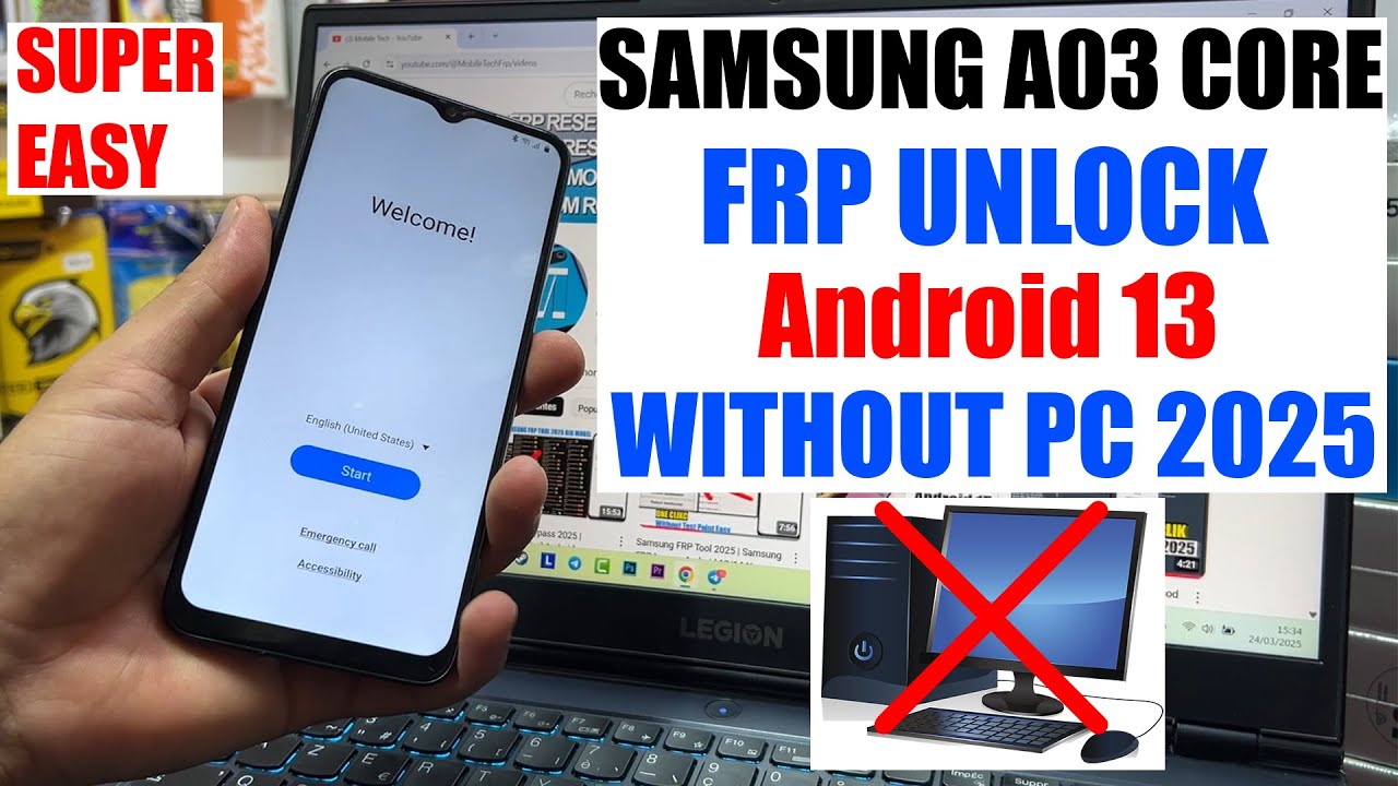 Samsung A03 Core FRP Bypass 2025 || Samsung A032F Google Samsung A03 Core FRP Bypass 2025 || Samsung A032F Google