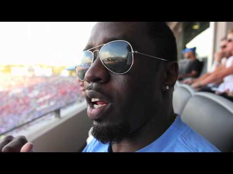 Diddy Goes To His Son's "Justin Combs" First Football Game At UCLA!