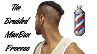 The Braided Man Bun, Top knot, Samuari Knot Process