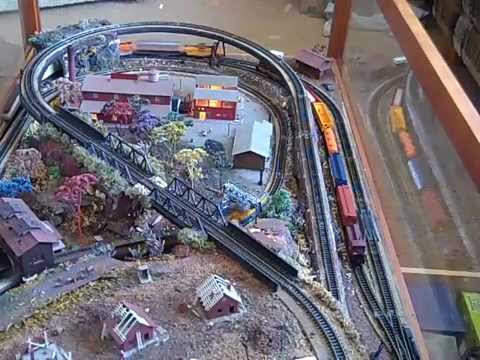 N Scale Model Train Layout Coffee Table