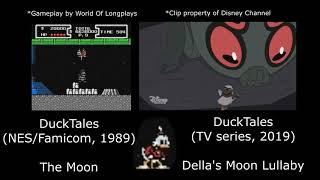 Ducktales The Moon Dellas Moon Lullaby Side-By-Side Comparison