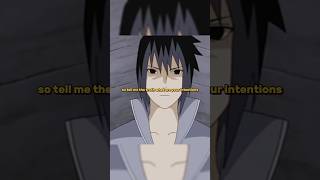 Sasuke Reveals His Intentions To Obito