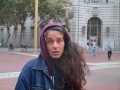 Homeless Ellen at United nations Park in San Francisco