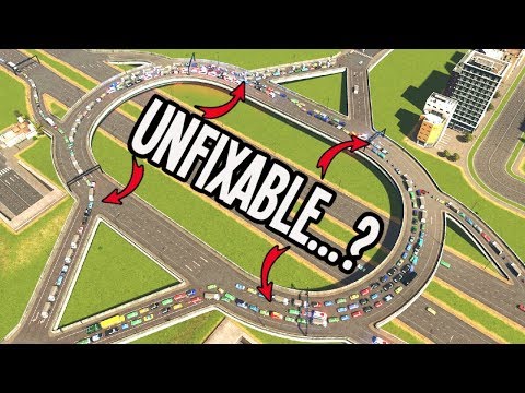 Fixing BROKEN Traffic Using "Lane Mathematics" in Cities Skylines