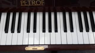 G Minor Scale Natural Piano One Octave