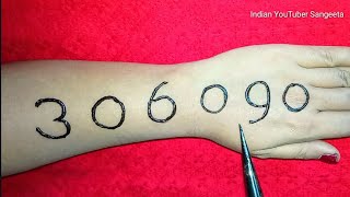306090 Super easy stylish mehndi design || henna designs for hand || arabic mehndi design || mehndi
