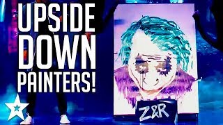 Talented Upside Down Painters Paint JOKER on Sri Lanka's Got Talent | Got Talent Global Talented Upside Down Painters Paint JOKER on Sri Lanka's Got Talent | Got Talent Global