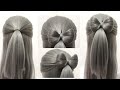 Tutorial Rambut Pita untuk Rambut Pendek - Panjang I How to Make a Hair Bow I Back to School