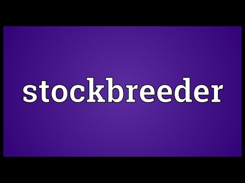 Header of stockbreeder