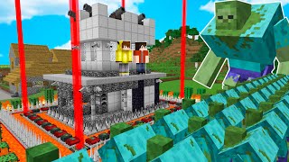 En Güvenli̇ Ev Vs Mutant Zombi̇ Kiyameti̇ - Minecraft