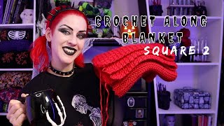 Crochet Along Blanket 2023: February Square