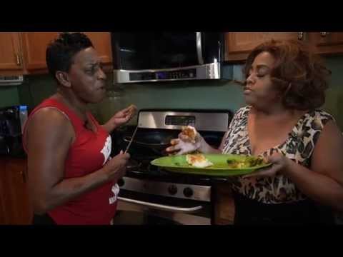 Actress Sherri Shepherd makes Pork Chops with Aunt
