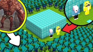 1.000.000 MUTANT ZOMBİ VS ELMAS EV!! | Minecraft