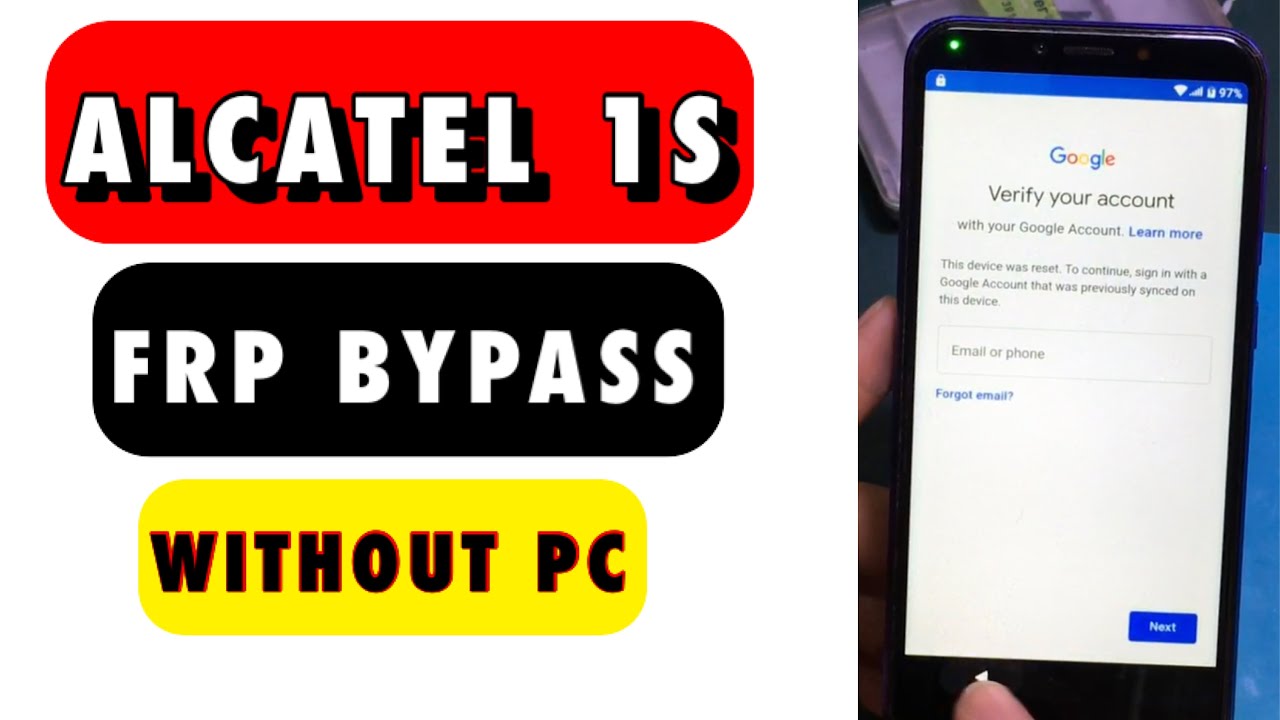 Alcatel 1S (5024D_EEA) Frp Bypass | Unlock Google Alcatel 1S (5024D_EEA) Frp Bypass | Unlock Google