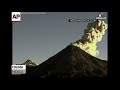 Raw: Two Volcanoes Spew Ash in Mexico