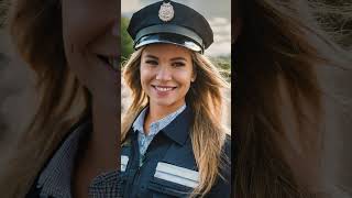 Police Officer Mary, From Rookie To Retired. Age Progression Ages 20-70