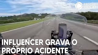 Influenciador Perde Controle De Moto A Mais De 200 Kmh E Grava Acidente