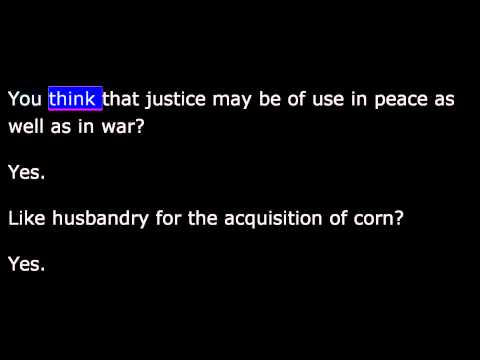 the views on justice in book i of the republic a socratic dialogue by plato Summary polemarchus seems to accept socrates' argument, but at this point, thrasymachus jumps home literature notes republic book i: section iii what, he says, is thrasymachus' definition of justice plato knows this at this juncture in the dialogue, plato anticipates an important point to be considered at. the views on justice in book i of the republic a socratic dialogue by plato Summary polemarchus seems to accept socrates' argument, but at this point, thrasymachus jumps home literature notes republic book i: section iii what, he says, is thrasymachus' definition of justice plato knows this at this juncture in the dialogue, plato anticipates an important point to be considered at.
