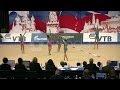 Gymnasts with ribbons on XXX World Rhythmic Gymnastics Championship. Stock Footage