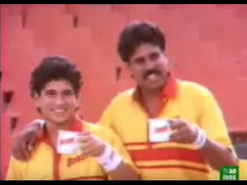 Boost Ad 1989 Sachin Tendulkar Kapil Dev Classic Old Indain...