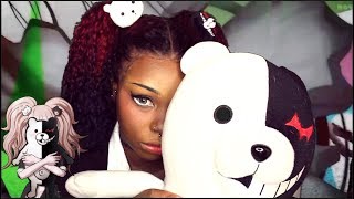 Anime Inspired Makeup Tutorial || Junko Enoshima ? Danganronpa || Black girl cosplay