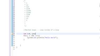 Beginners Java, Lesson 10, Nested loops Beginners Java, Lesson 10, Nested loops